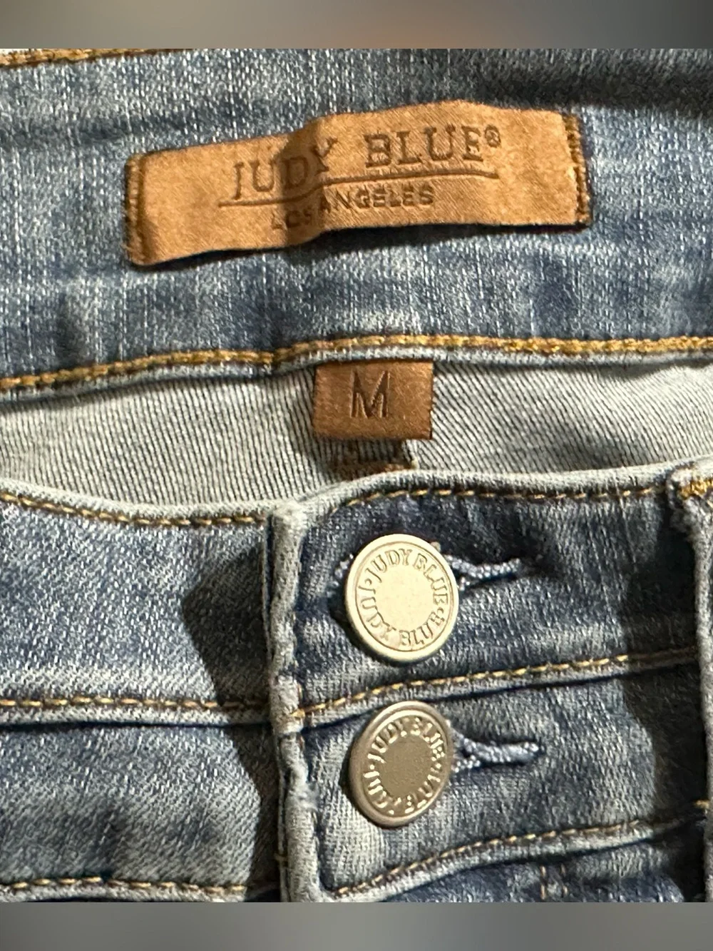 Judy Blue tummy control high rise shorts size Medium 6/8 double button